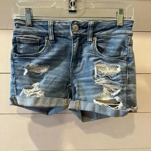 American Eagle Lace Denim Short - Picture 1 of 5